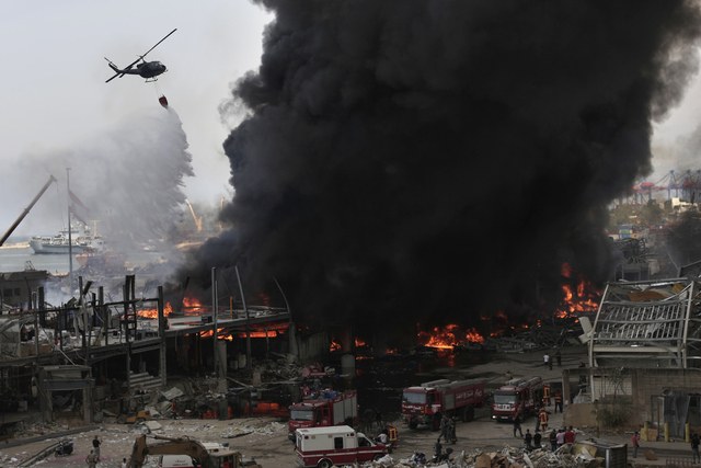 La Jornada A Semanas De Las Explosiones Fuerte Incendio En El Puerto