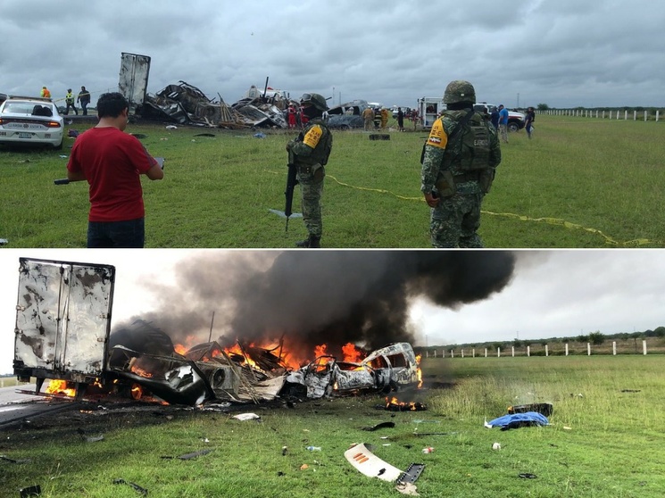 La Jornada Chocan camioneta y tráiler en Tamaulipas perecen 27 personas