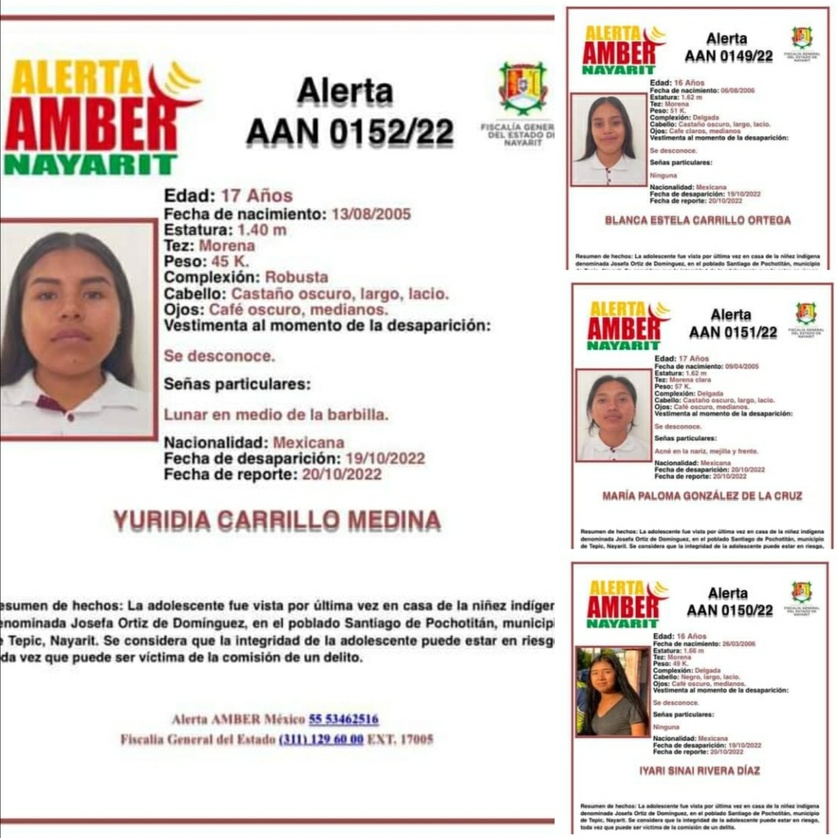 La Jornada Emiten Alerta Amber en Nayarit por desaparición de cuatro