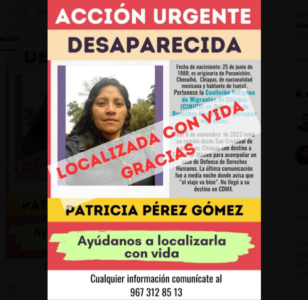 La Jornada Localizan Con Vida A La Activista Patricia P Rez G Mez