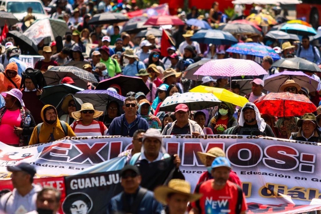 La Jornada Maestros De La Cnte Realizan Marcha En Michoac N