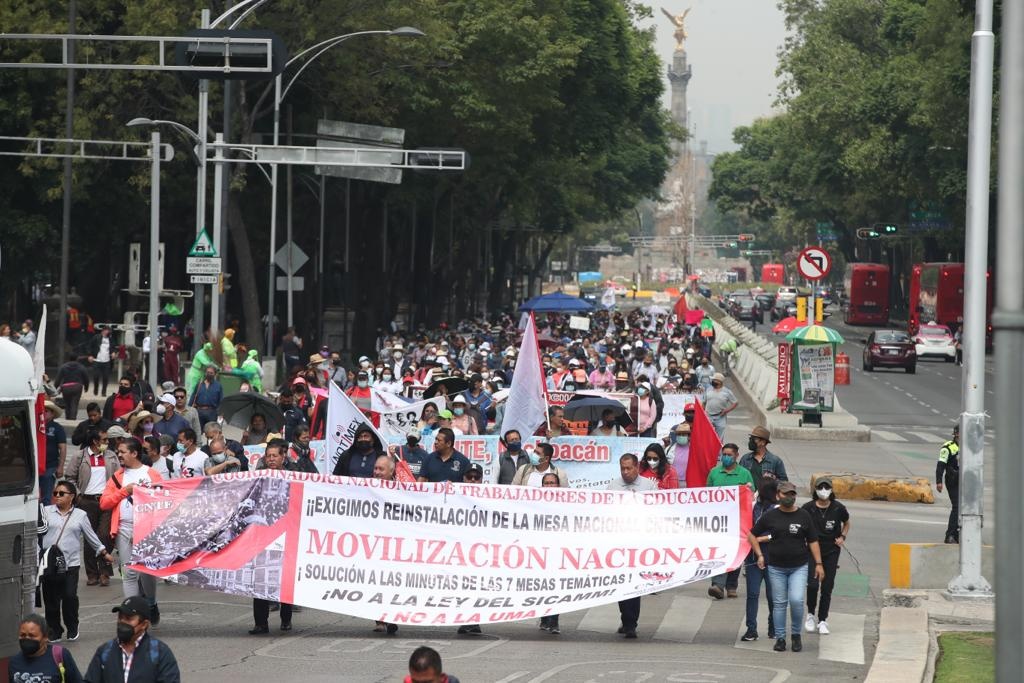 La Jornada Marcha CNTE A Plaza De Santo Domingo Exige Reinicio De