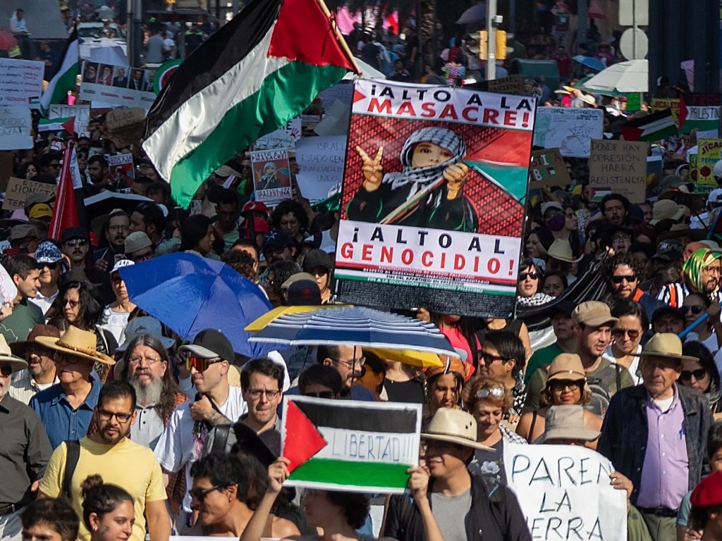 La Jornada Masiva Marcha Por Palestina En La Cdmx Exige Fin Al Genocidio