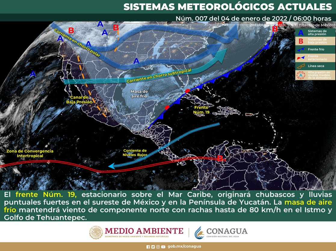 La Jornada Prevén heladas y lluvias en varios estados del país