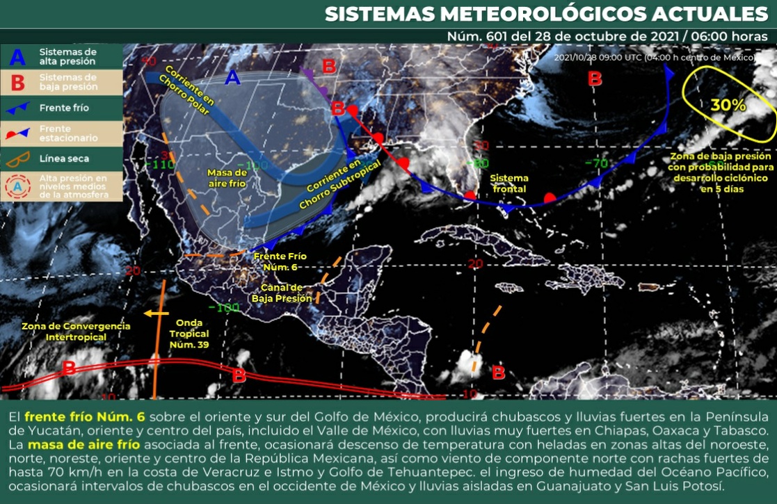 La Jornada SMN prevé lluvias muy fuertes para Chiapas Oaxaca y Tabasco