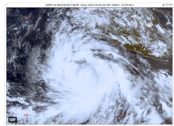 La Jornada Tormenta Tropical Estelle Avanza Paralela A Costas Del