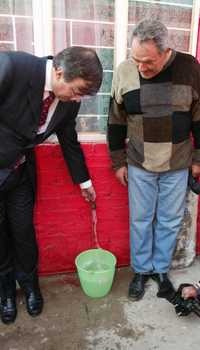 El jefe de Gobierno del Distrito Federal, Marcelo Ebrard Casaubon, inauguró ayer obras hidráulicas en la delegación Iztapalapa