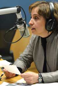 Carmen Aristegui se congratuló de finalizar el "ayuno involuntario" que la alejó de la radiodifusión