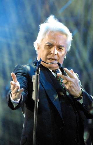 El cantante, durante una actuación en el Zócalo capitalino.