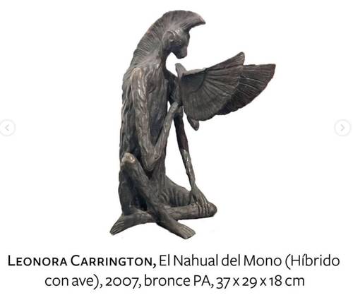 El nahual del mono, una de tres piezas de Leonora Carrington sustraídas de la galería Oscar Román.