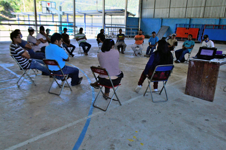 Diálogos comunitarios en Ixtlán.  Miriam Pascual