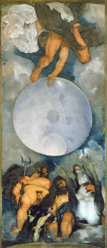  El óleo Júpiter, Neptuno y Plutón (1597) fue atribuido a Caravaggio en 1969. Foto Wikimedia Commons