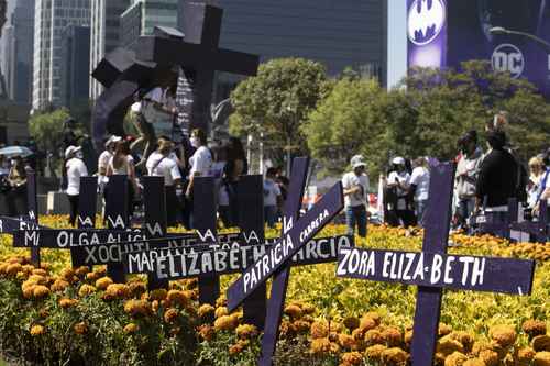  Manifestación del Día de Muertas en noviembre pasado Foto Alfredo Domínguez