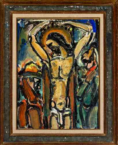 Cristo en la cruz (1936), de Georges Henri Rouault. Foto cortesía del Museo Soumaya