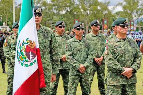 Soldados mexicanos participaron ayer en la inauguración de los Ejercicios de Fuerzas Comando que este año se realizan en Honduras con la presencia de militares de 17 países.