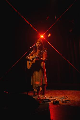 Silvana Estrada en un concierto en Bélgica.