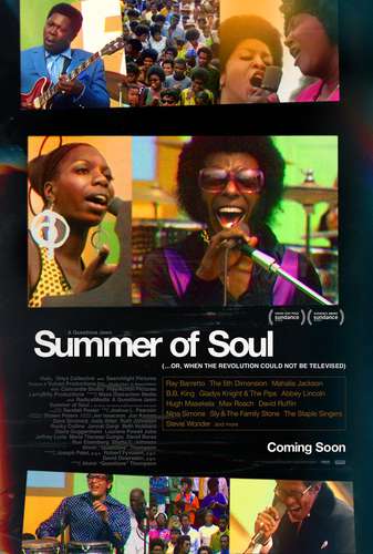 Cartel promocional del documental Summer of Soul, que se proyectará en la Cineteca Nacional hasta el 11 de agosto, según información tomada de su sitio web.