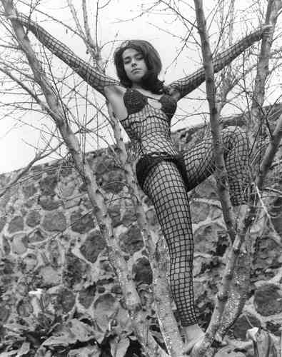 Imagen de la actriz mexicana precursora de los desnudos en la década de los sesenta.