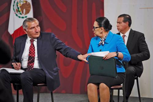 Los titulares de la SG, Adán Augusto López, y de la SSPC, Rosa Icela Rodríguez, acudieron a la reunión para hablar de los hechos violentos del fin de semana.