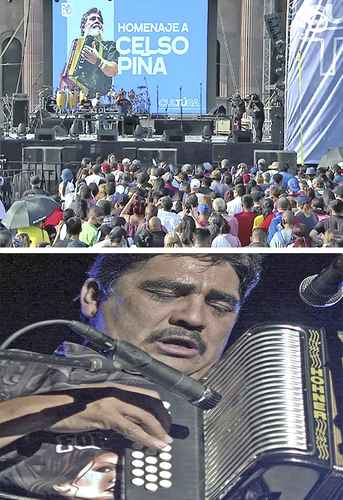 Arriba, durante la participación del Sonido Duéñez; abajo, el músico regiomontano en Tijuana, el 20 de octubre de 2002.