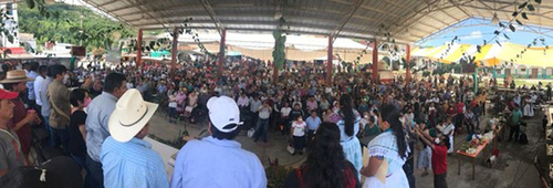 Asamblea en Zacatipan, Cuetzalan.