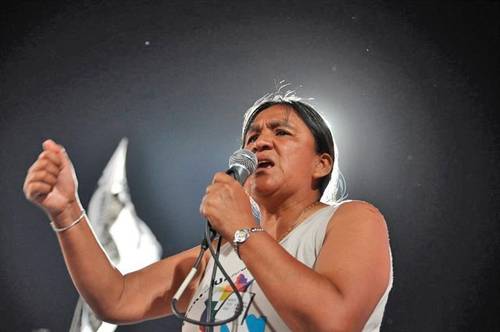 La activista Milagro Sala (en imagen de archivo) fue aprehendida en 2016 por orden del entonces gobernador de filiación macrista, Gerardo Morales.