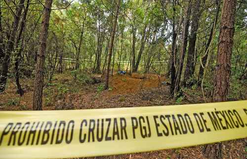 Una de las inhumaciones ilegales encontradas cerca de La Marquesa.