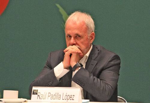 Raúl Padilla, durante la FIL de Guadalajara en 2018.