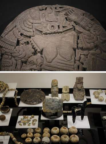 El Museo del Templo Mayor exhibe la muestra Coyolxauhqui: El astro, la diosa, el hallazgo, a 45 años de su descubrimiento, que permanecerá abierta hasta el 4 de junio. Reúne las ofrendas que acompañaban al monolito en el momento de ser hallado en 1978.