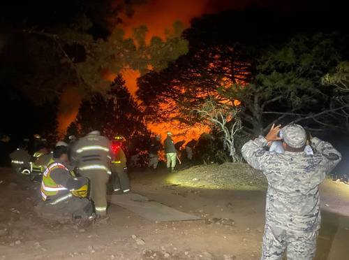 Elementos de Protección Civil y bomberos del municipio de Concordia, Sinaloa, combatieron un incendio que consumió unas 80 hectáreas de pino en los alrededores de la comunidad serrana de Loberas, e impidieron que las llamas llegaran a poblados aledaños, colindantes con Durango.