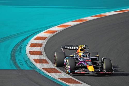 El mexicano será el piloto a vencer este domingo en el Gran Premio de Miami, donde tendrá la gran oportunidad de desbancar del liderato a su coequipero en Red Bull.