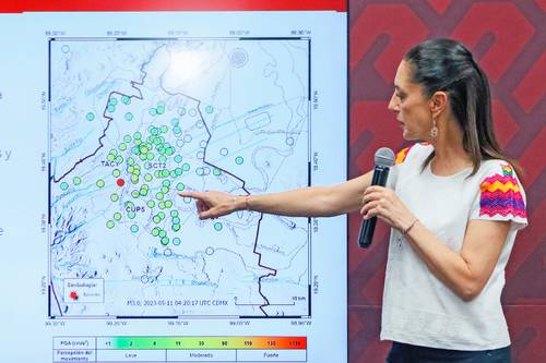 La jefa de Gobierno capitalino, Claudia Sheinbaum, señaló que se destinaron 41 millones de pesos a la consolidación del Sistema de Información Sísmica de la Ciudad de México.