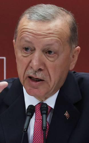 El presidente de Turquía, Recep Tayyip Erdogan, durante un discurso pronunciado ayer en Ankara.