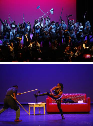 El propósito del Centro Universitario de Teatro de la UNAM y la Escuela Mexicana de Combate Escénico es que se valore la lucha como parte de la ficción de la estética teatral.