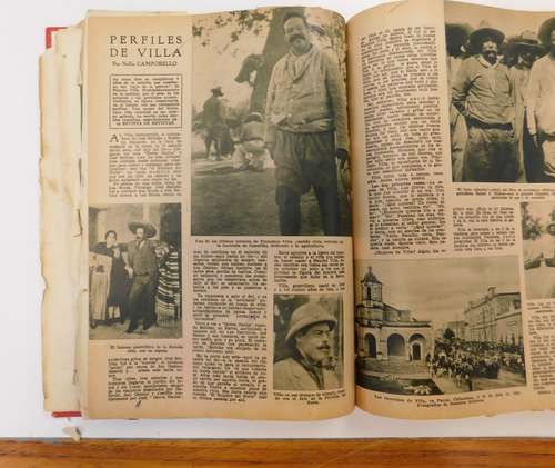 Periódicos de la época incluidos en la muestra ¡Viva Pancho Villa!: Una memoria del revolucionario del norte.