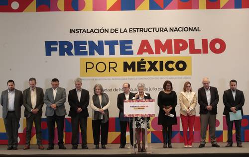 El comité organizador del proceso de selección del responsable de la construcción del Frente Amplio por México encabezó ayer la instalación de su estructura nacional, integrada por 32 comités, uno en cada estado de la República.