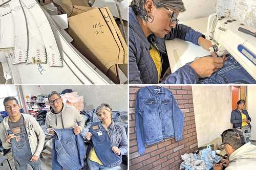 La familia Juárez fabrica pantalones y otras prendas de mezclilla desde hace 35 años, pero la llegada de los productos chinos les ha arrebatado espacio en mercados populares como Mixcalco o Chiconcuac.