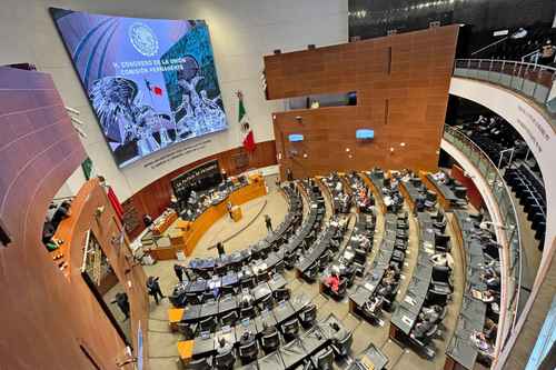 Salón de plenos del Senado, el martes pasado.