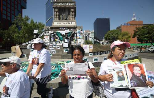 De septiembre de 2022 a junio pasado, desaparecieron 6 mil 976 mujeres. En la imagen, protesta el 30 de agosto de la organización Fundar en el Monumento a Cuauhtémoc.