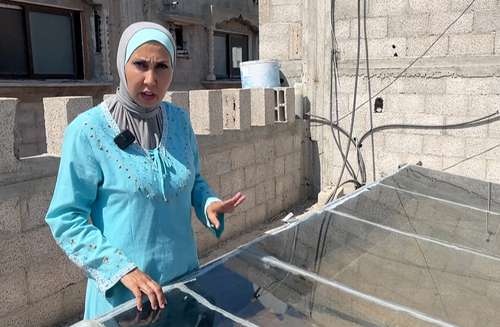 Palestinian engineer creates homemade system to supply drinking water to her village