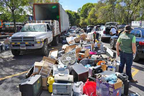 Reciclatrón en la UNAM logra acopio histórico de desechos electrónicos