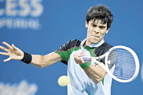 Rodrigo Pacheco sale del Abierto Mexicano  de Tenis