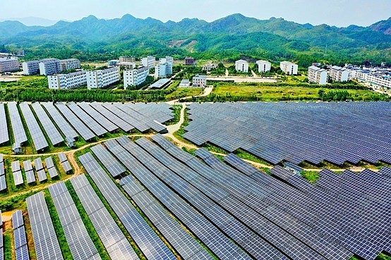 Una estación convertidora ubicada en el distrito Yanqing de Beijing