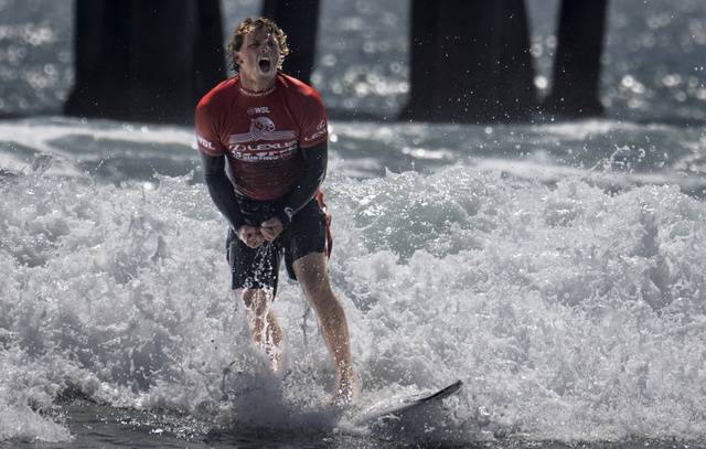 Alan Cleland is the champion of the US Open of Surfing