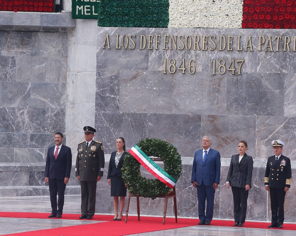 AMLO and Sheinbaum lead, in an unprecedented way, ceremony for Children Heroes