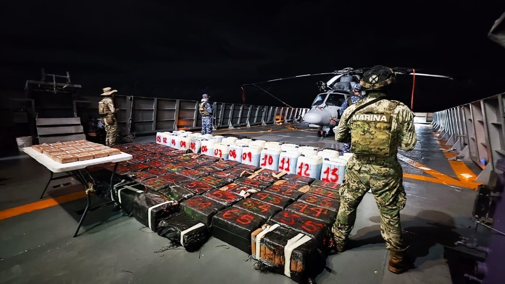 Semar secures 8.3 tons of cocaine during maritime operation