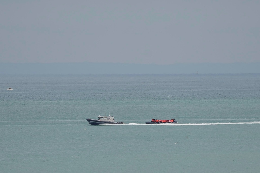 Boat with migrants spotted trying to cross the English Channel