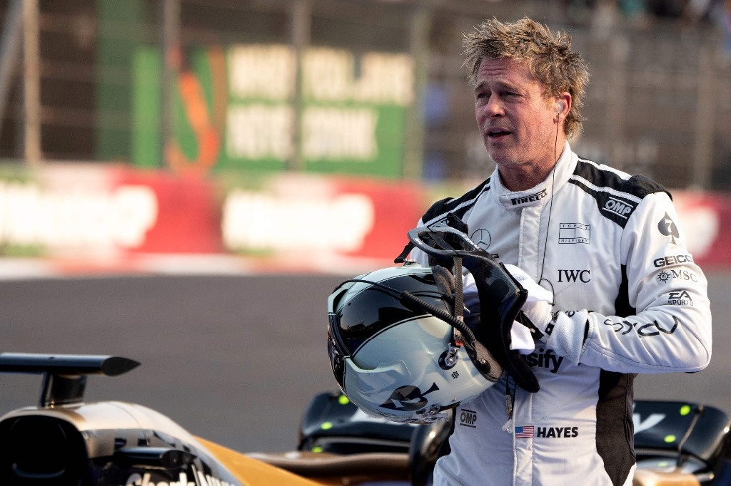 Brad Pitt, “the star driver” of Formula 1 in Mexico