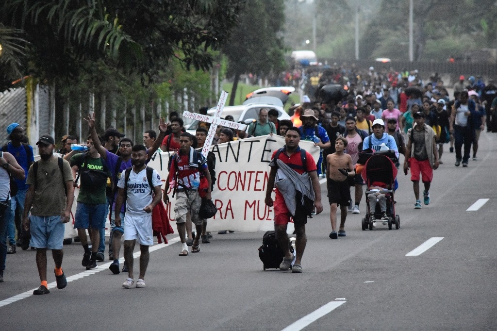 La Jornada Caravana de migrantes llega a Huixtla su tercer escala