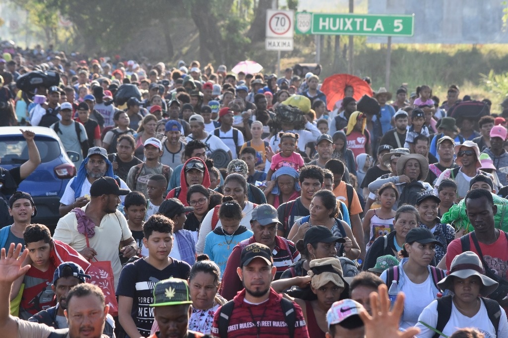 La Jornada - Caravana Migrante Llega A Villa Comaltitlán, Chiapas